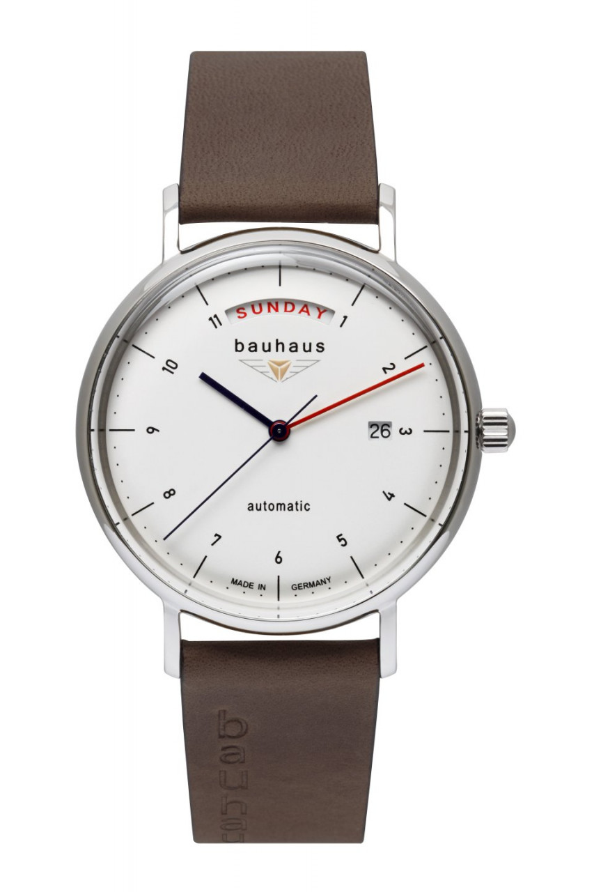 HAU, Bauhaus Automatik DayDate Miyota Kal. 8285 21 Jewels, Steelcase 41mm,  wr 5atm | bauhaus Classic | Men | All Watches | Bauhaus Shop | Watches -  Made in Germany