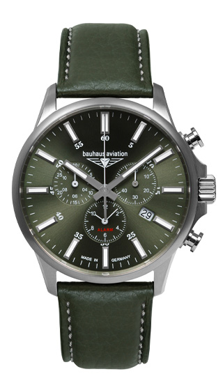 Hau Bauhaus Aviation Chronograph Alarm Ronda D Jew Titanium